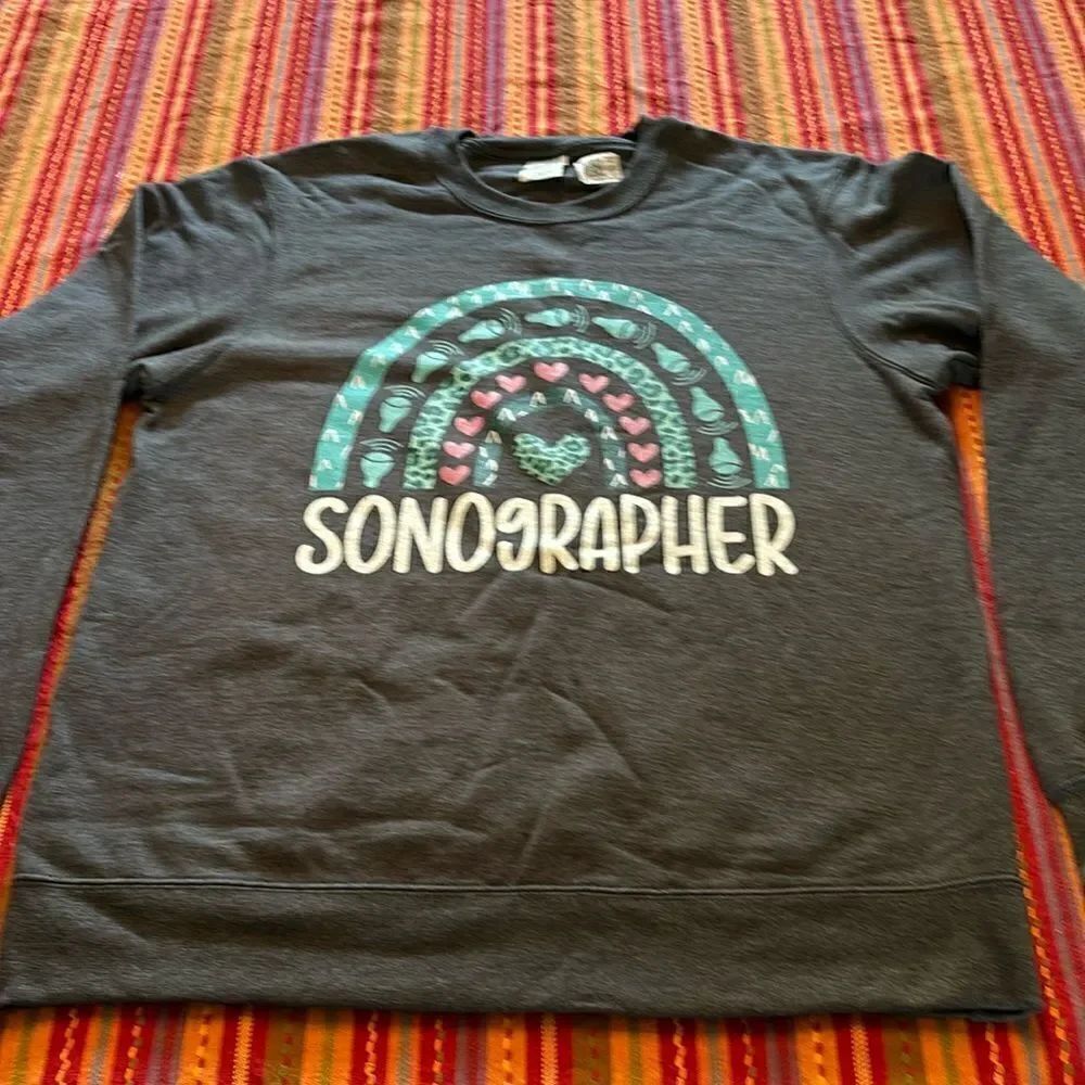 Sonographer sweatshirt size medium
